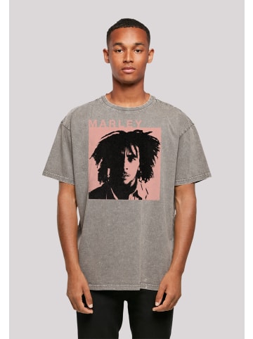 F4NT4STIC Oversize T-Shirt Bob Marley Reggae Music by Rock Off in Asphalt