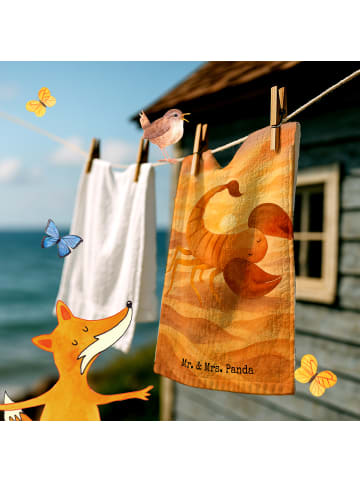Mr. & Mrs. Panda Gästehandtücher Sternzeichen Skorpion Design oh... in Weiß