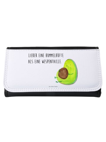 Mr. & Mrs. Panda Damen Portemonnaie Avocado Pfeifen mit Spruch in Weiß
