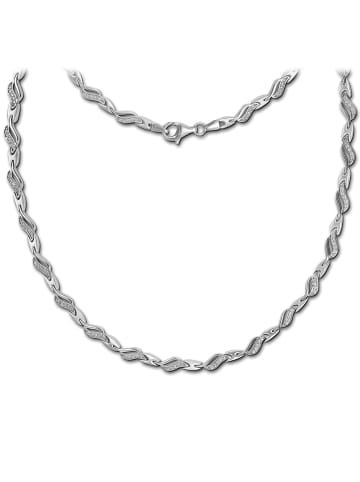 SilberDream 925 Sterling Silber Damen SilberDream Halsketten Wave  ca. 45cm