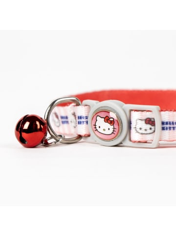 COFI 1453 Hello Kitty Katzenhalsband – Verstellbares Halsband für Katze aus Poly in Rot