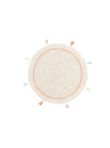 Happy Decor Kids Teppich "Colored sun" in Beige/Mehrfarbig - Ø 150  cm