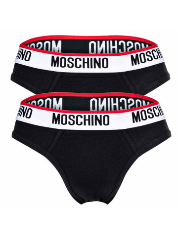 Moschino Slip 2er Pack in Schwarz