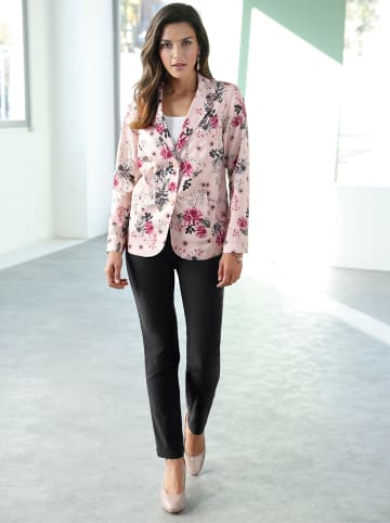 Sieh an! Blusenblazer in rosé-bedruckt