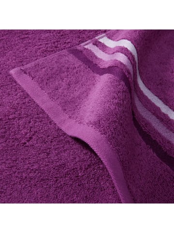 Schiesser Frottier-5er-Set: Gästetücher Skyline Color in Violett