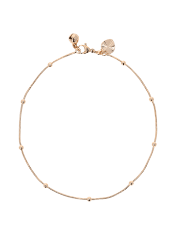 IZIA Women Snake Chain Anklet in Rose Gold