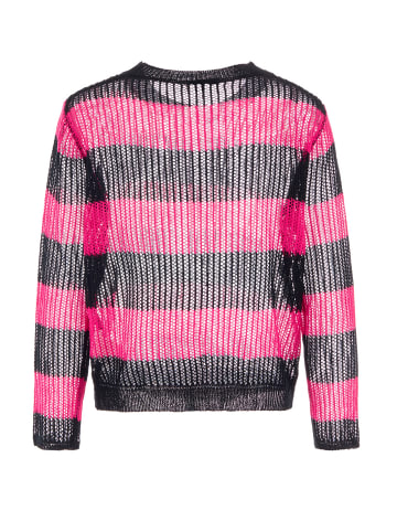 immy Damen Strickpullover in Schwarz Pink