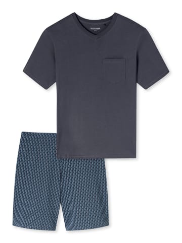 Schiesser Schlafanzug Comfort Essentials in Graphit