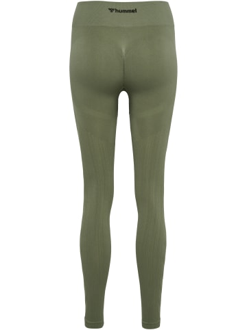 Hummel Hummel Leggings Hmlmt Yoga Damen Dehnbarem Schnelltrocknend Nahtlosen in DEEP LICHEN GREEN