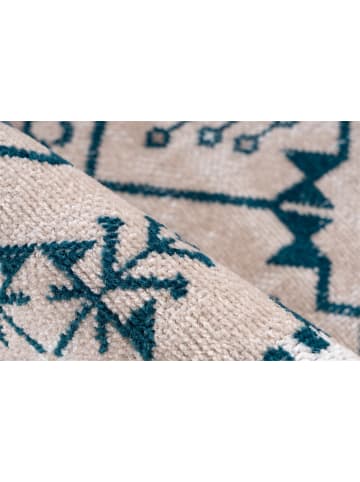 Kayoom Kurzflor Teppich Ariya 425 in taupe - rechteckig