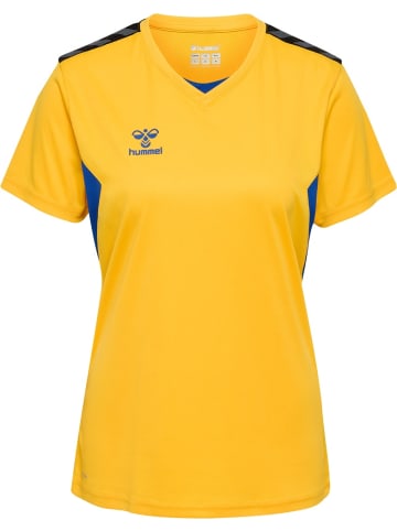 Hummel Sportshirt "Hmlauthentic Pl Jersey S/S Woman" in Gelb