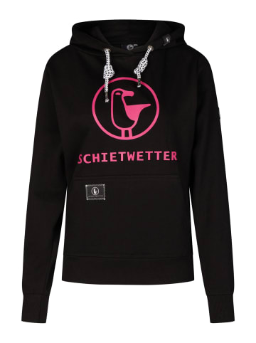 SCHIETWETTER SCHIETWETTER Hoodie Logoprint Gerti in black/neonpink