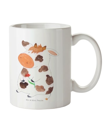Mr. & Mrs. Panda Henkelbecher Kuh ohne Spruch in Weiß