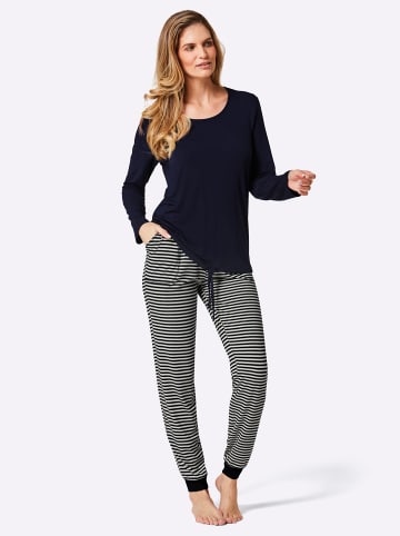 WITT WEIDEN Schlafanzug in marine-ecru