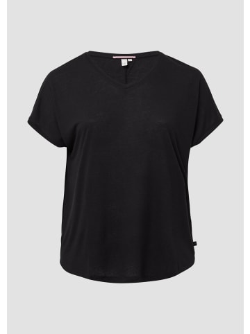 QS T-Shirt in 9999_schwarz
