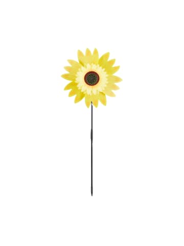 relaxdays Windrad Sonnenblume in Gelb