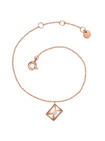 Glanzstücke München Armband Kuvert aus Sterling Silber mit Zirkonia in roségold