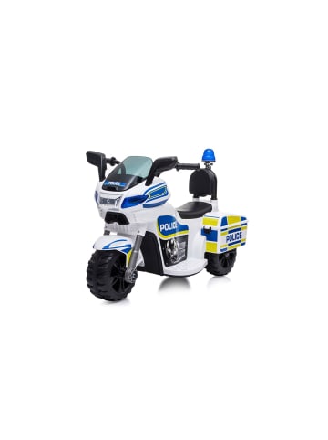 Chipolino Kinder Elektromotorrad Police in weiß