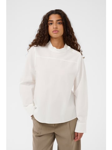 Soaked in Luxury Langarm-Bluse SLEmanda Gerade Passform in Bright White