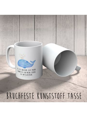 Mr. & Mrs. Panda Camping Tasse Wal Konfetti mit Spruch in Weiß