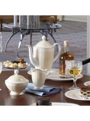 Villeroy & Boch 13er Set Tee-Set Ivoire in weiß-gold