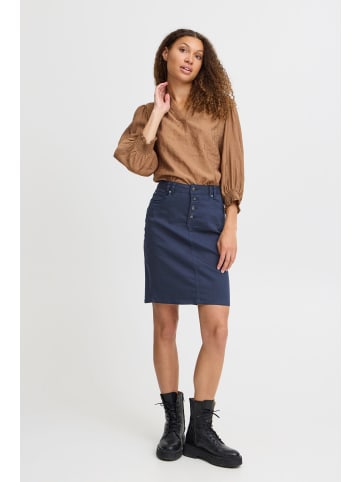 PULZ Jeans PZROSITA HW Skirt slim fit in Dark Sapphire