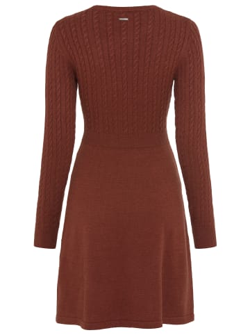 Laura Scott Strickkleid in rotbraun
