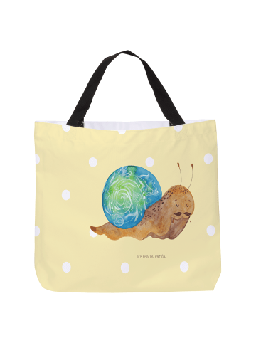 Mr. & Mrs. Panda Tasche Schnecke Sir ohne Spruch in Gelb Pastell