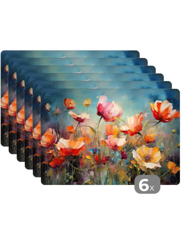 MuchoWow Platzset - Tischset (6-teilig)  Mehrfarbig