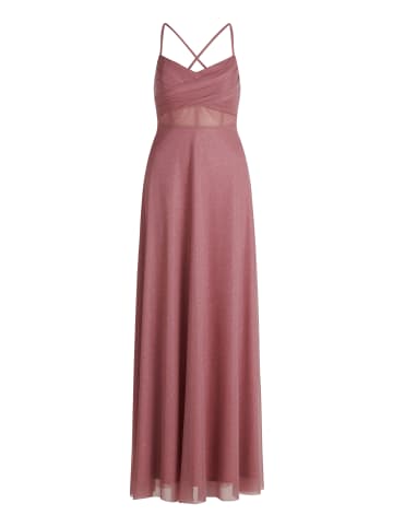 Vera Mont Abendkleid im Glitzer-Look in Rosé/Silver