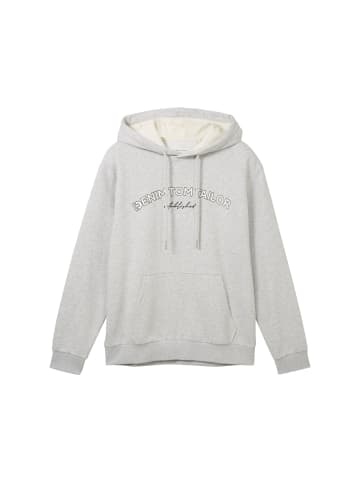 Tom Tailor Hoodie in hellgrau