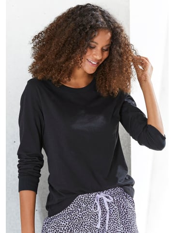 Vivance Active Pyjamaoberteil in schwarz