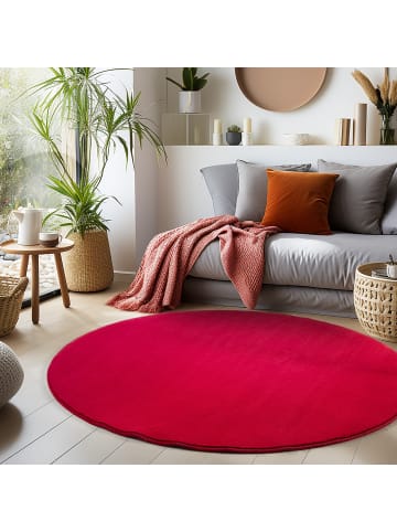 Teppich Boss Kurzflor Teppich Silvia Rot