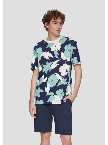 QS T-Shirt in 58A0_tiefblau