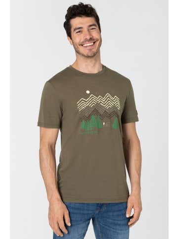 super.natural Merino T-Shirt in braun