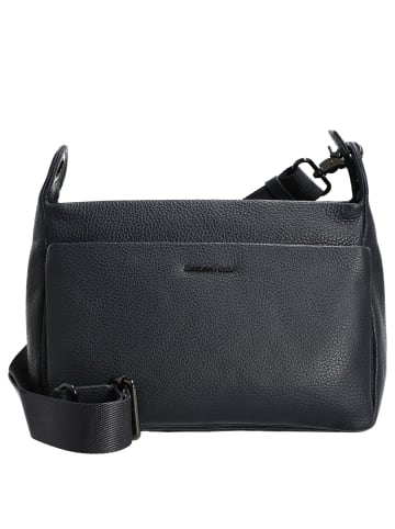Mandarina Duck Mellow Leather - Umhängetasche 36 cm (nero) in dress blue