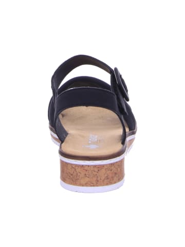 rieker Keilsandaletten in schwarz