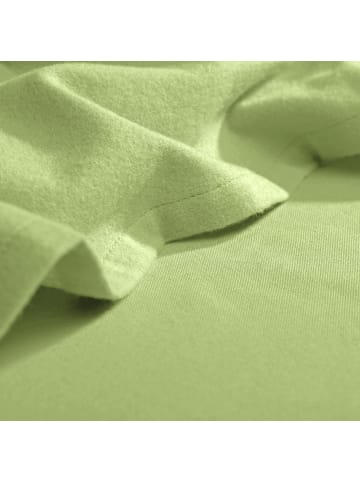 Erwin Müller Biber, Haustuch Bettlaken Garmisch in hellgrün