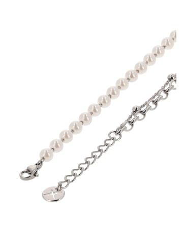 gaya Women Necklace in Silver White