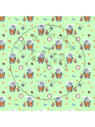 Mr. & Mrs. Panda kuschelkissen 40x40 Pinguin & Maus Wanderer ohn... in Grün