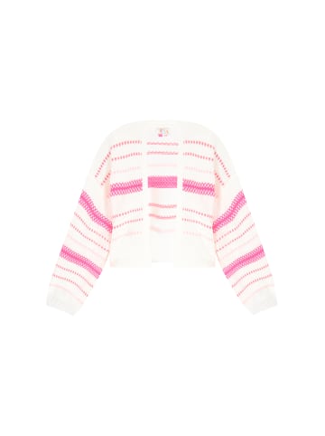IZIA Women Cardigan in offwhite pink