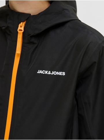 JACK & JONES Junior Wasserdichte Regen-Übergangsjacke JJEFLYNN in black