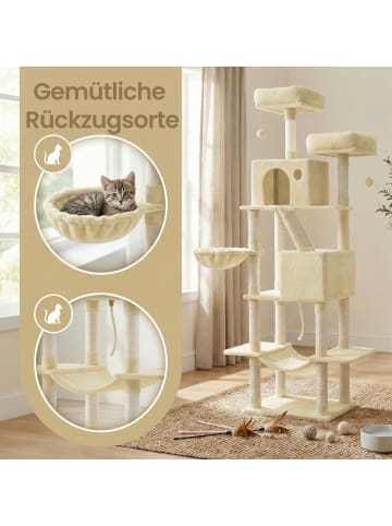 Feandrea Katzenbaum Clawfy in Beige - (B)48.5 x (H)203.5 x (T)59 cm