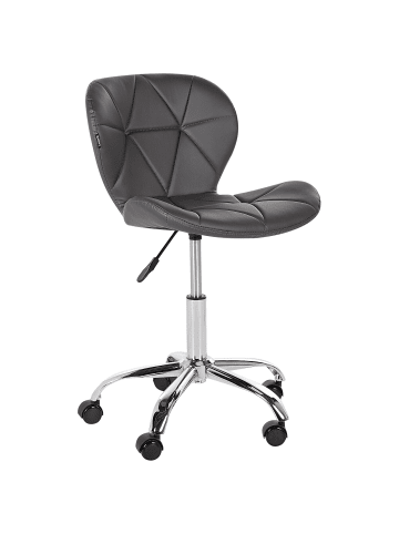 Beliani Bürostuhl VALETTA in Grau - (W) 48 x (H) 76 x (L) 48 cm