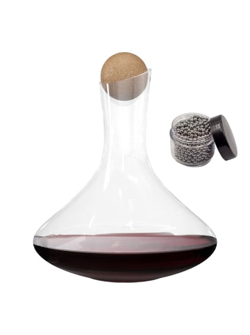 Intirilife Glas Karaffe Dekanter mit 1.8 Liter in Transparent