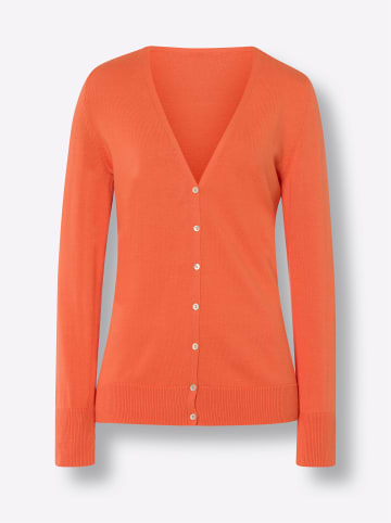 Heine Feinstrickjacke in orange