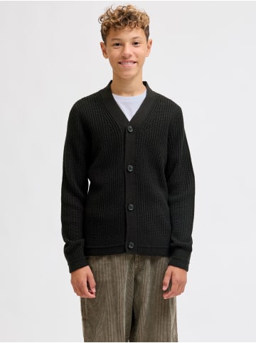 JACK & JONES Junior Strickjacke JJCONNOR KNIT V-NECK CARDIGAN JNR in black
