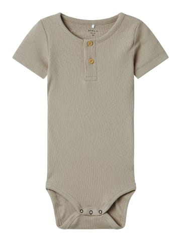 name it Kurzarm Body Druckknöpfen 3er-Set Bequem in Hellgrau