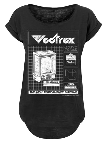 F4NT4STIC Long Cut T-Shirt Retro Gaming Vectrex 1982 in schwarz