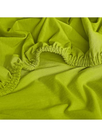 Erwin Müller Single-Jersey Spannbettlaken Freising in apfelgrün